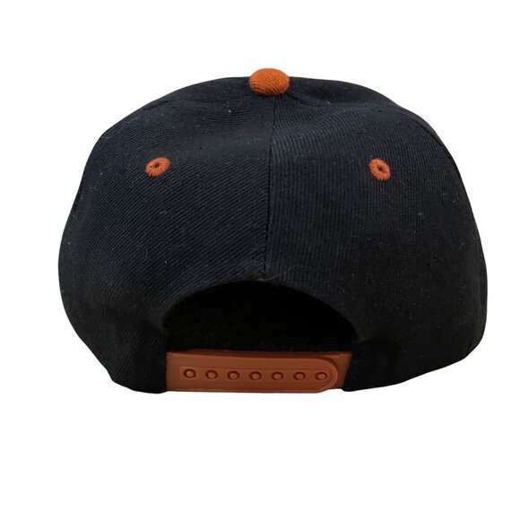 Detroit Tigers Snapback Hat With Orange Classic D Logo & Flat Brim - Picture 3 of 5